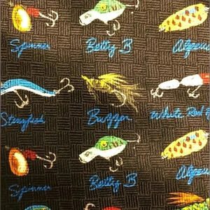 PURITAN Silk Fishing Lures Novelty Tie